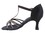 Very Fine CD2802 Ladies Dance Shoes, Black Satin, 2.5" Flare Heel, Size 4 1/2