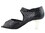 Very Fine CD3003 Ladies Dance Shoes, Black Leather, 2.5" Gold Plated Flare Heel, Size 4 1/2