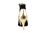 Very Fine CD3028 Ladies Dance Shoes, Black/Gold, 2.5" Stiletto Heel, Size 4 1/2