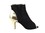 Very Fine CD3028 Ladies Dance Shoes, Black/Gold, 2.5" Stiletto Heel, Size 4 1/2