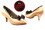 Very Fine CD5507LE Ladies Dance Shoes, Tan Satin, 2.5" Slim Heel, Size 4 1/2