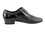 Very Fine CD9004A Men Dance Shoes, Black Leather/Patent, 1'' Heel, Size 6 1/2