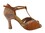 Very Fine S1010CC Ladies Latin, Rhythm & Salsa Shoes, Copper Tan Satin, 2.5" Spool Heel (PG), Size 5