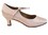 Very Fine S9137 Ladies Standard & Smooth Shoes, Flesh Satin, MTXZ-2" Slim Cuban Heel, Size 4 1/2