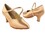Very Fine S9138 Ladies Standard & Smooth Shoes, Tan Satin, MTXZ-2" Slim Cuban Heel, Size 4