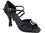 Very Fine S92307 Ladies Latin, Rhythm & Salsa Shoes, Black Satin, 2.5" Spool Heel (PG), Size 4 1/2