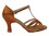 Very Fine S9235 Ladies Cuban heel Shoes, Copper Tan Satin, 2.5" Spool Heel (PG), Size 5