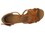 Very Fine S9235 Ladies Cuban heel Shoes, Copper Tan Satin, 2.5" Spool Heel (PG), Size 5