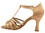 Very Fine S9273 Ladies Dance Shoes, Tan Satin, 2.5" Spool Heel (PG), Size 4 1/2