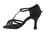 Very Fine SERA1120 Ladies Dance Shoes, Black Satin, 2.5" Heel, Size 4 1/2