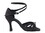 Very Fine SERA1145 Ladies Dance Shoes, Black Satin, 2.5" Heel, Size 4 1/2