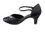 Very Fine SERA1397 Ladies Standard & Smooth Shoes, Black Satin, 2.5" Heel, Size 4 1/2