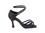 Very Fine SERA1606 Ladies Dance Shoes, Black Satin, 2.5" Heel, Size 4 1/2