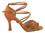 Very Fine SERA1662B Ladies Latin, Rhythm & Salsa Shoes, Dark Tan Satin, 2.5" Heel, Size 4 1/2