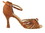 Very Fine SERA1671B Ladies Dance Shoes, Dark Tan Satin, 2.5" Heel, Size 4 1/2
