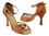 Very Fine SERA1671B Ladies Dance Shoes, Dark Tan Satin, 2.5" Heel, Size 4 1/2