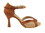 Very Fine SERA1675 Ladies Dance Shoes, Dark Tan Satin, 2.5" Heel, Size 4 1/2
