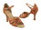 Very Fine SERA1680 Ladies Dance Shoes, Dark Tan Satin, 2.5" Heel, Size 4 1/2