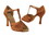 Very Fine SERA2707 Ladies Latin, Rhythm & Salsa Shoes, Dark Tan Satin, 2.5" Heel, Size 4 1/2