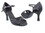 Very Fine SERA3870 Ladies Dance Shoes, Black Satin, 2.5" Heel, Size 4 1/2