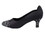 Very Fine SERA5501 Ladies Dance Shoes, Black Satin, 2.5" Heel, Size 4 1/2