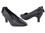 Very Fine SERA5512 Ladies Dance Shoes, Black Satin, 2.5" Heel, Size 4 1/2