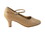 Very Fine SERA5522 Ladies Cuban heel Shoes, Beige Brown Leather, (5028)CI-1.2" Cuban Heel, Size 5