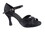 Very Fine SERA6721 Ladies Dance Shoes, Black Satin, 2.5" Heel, Size 4 1/2