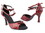 Very Fine SERA7005ESS Ladies Dance Shoes, Red Snake, 2.5" Heel, Size 4 1/2