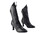 Very Fine VFBoot SERACanCan Ladies Dance Boots Shoes, Black Leather, 2.5" Heel, Size 4 1/2