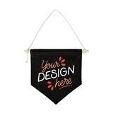 Muka 1Pcs Custom Wall Display Banner Arrow Full-color Imprint Wall Hanging Flags Canvas w/ Wooden Rods & Strings - Indoor Outdoor Wall Art Decor Personalized
