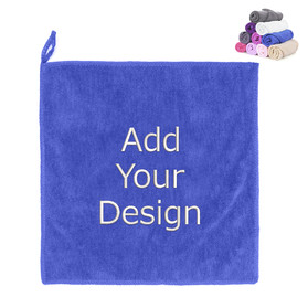 Muka 10 Pcs Custom Embroidered Cleaning Towels, Microfiber Wipe Cloths for Kitchen Bathroom House, Add Your Logo