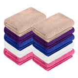 MUKA 10 Pcs Cleaning Towels, Microfiber Washcloth High Absorbent Wipe Rags for Home Use