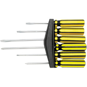 Project Pro 1419 6 pc. Screwdriver Set w/Storage Rack
