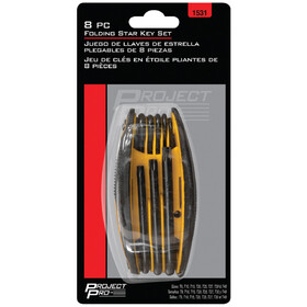 Project Pro 1531 8 pc. Folding Star Key Set