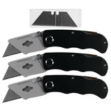 Project Pro 1976 3 pk. Folding Utility Knives w/Blades