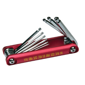 Performance Tool 20146 9 pc. SAE Aluminum Hex Key Set