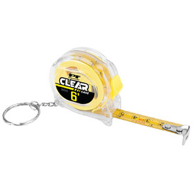 Performance Tool 20233 6' Clear Mini Tape Measure