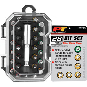 Performance Tool 20245 28 pc. Bit Set in Mini Case