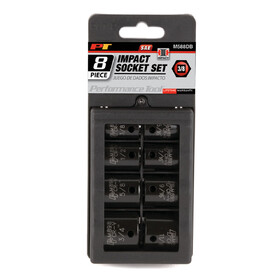 Performance Tool M588DB 8 pc. 3/8" Drive SAE Impact Socket Set