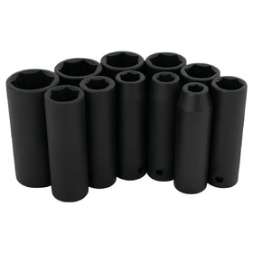 Performance Tool M590DB 11 pc. 1/2" Drive SAE DW Impact Sockets
