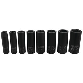 Performance Tool M594DB 8 pc. 3/8" Drive SAE Deep Impact Sockets