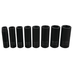 Performance Tool M595DB 8 pc. 3/8" Dr Metric Deep Impact Sockets