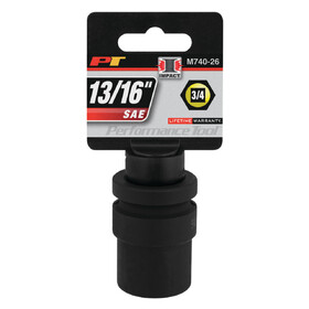 Performance Tool M740-26 3/4" Drive 13/16" 6pt Impact Socket