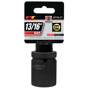 Performance Tool M740-27 3/4" Drive 13/16" Square Impact Socket