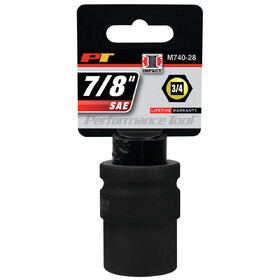 Performance Tool M740-28 3/4" Drive 7/8" 6pt Impact Socket