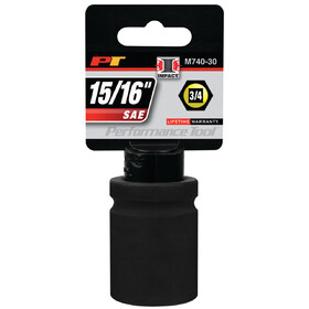 Performance Tool M740-30 3/4" Drive 15/16" 6pt Impact Socket