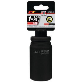 Performance Tool M742-40 3/4" Drive 1-1/4" 6pt Deep Impact Socket