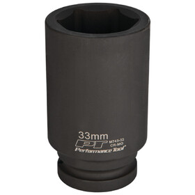 Performance Tool M743-33 3/4" Drive 33mm 6pt Deep Impact Socket
