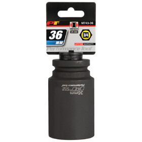 Performance Tool M743-36 3/4" Drive 36mm Deep Impact Socket
